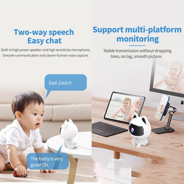 K9 Cute Pets Smart Home Camera, Support Night Vision & Two-way Voice & Motion Detection, K9 K9 Cute Pets Smart Home Camera, Support Night Vision & Two-way Voice & Motion Detection, K9